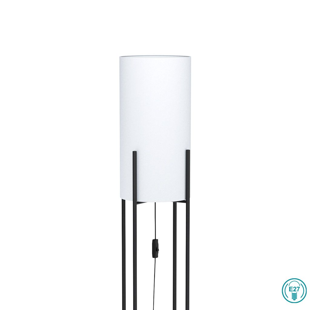 Eglo Glastonbury Μοντέρνο Φωτιστικό Δαπέδου Υ151xΜ24εκ. με Ντουί για Λαμπτήρα E27 σε Μαύρο Χρώμα 43141 - second view